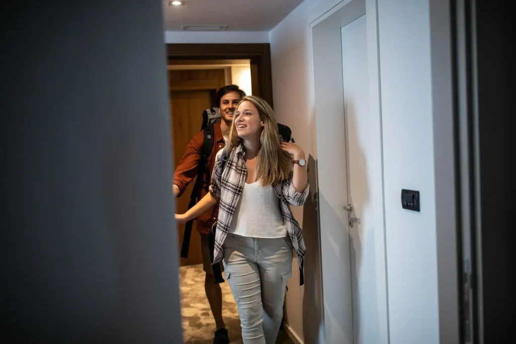 para wchodzi do mieszkania